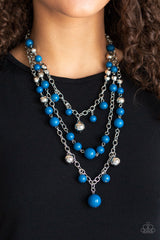 The Partygoer Blue Paparazzi Necklace