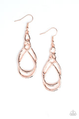 Twisted Elegance - Rose Gold Earrings - A Diva Mentality 