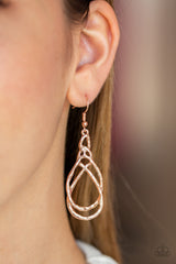 Twisted Elegance - Rose Gold Earrings - A Diva Mentality 