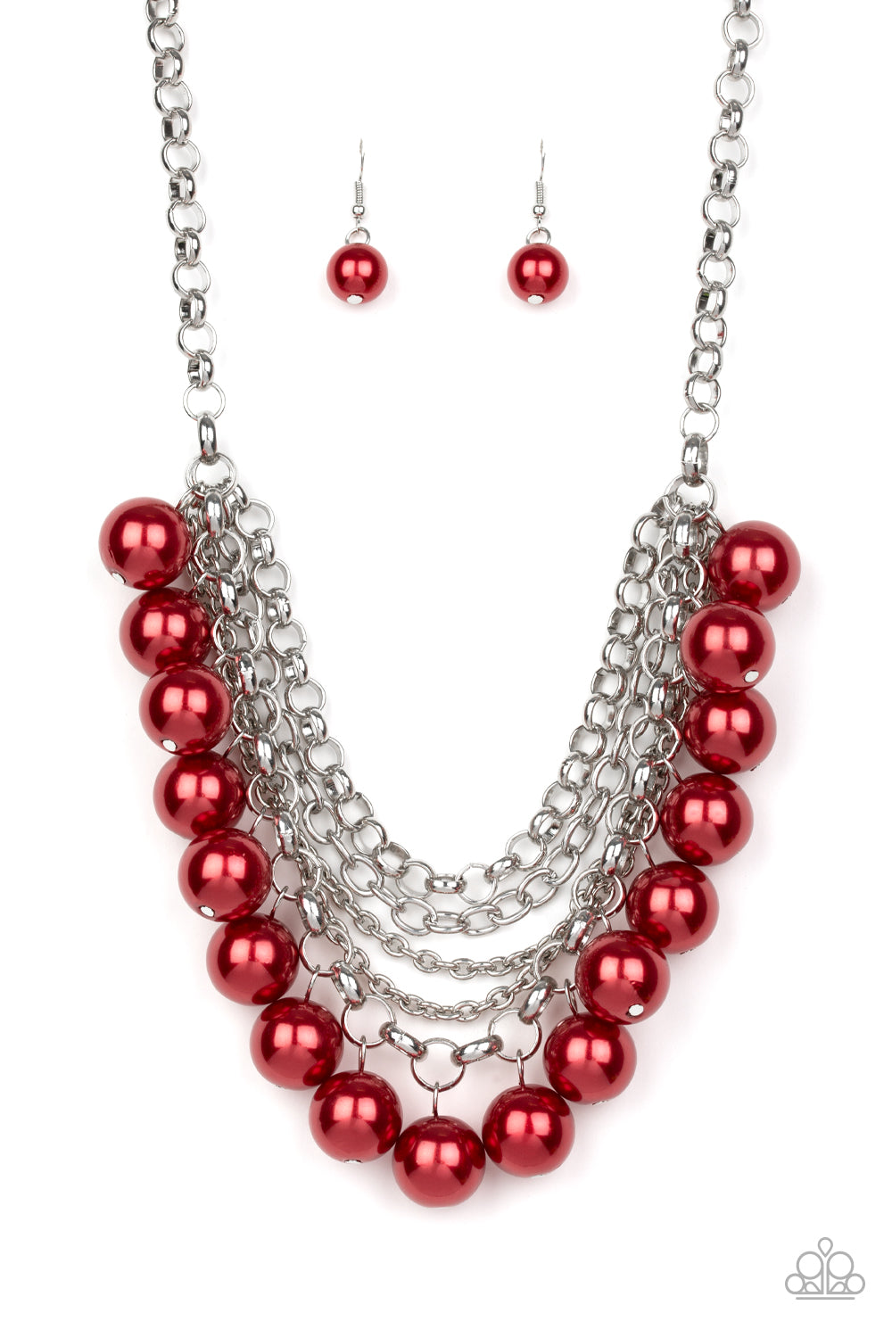 One-Way WALL STREET Red Necklace - A Diva Mentality 