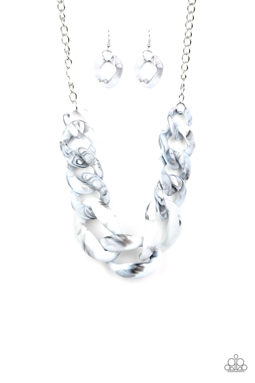 Red-HAUTE Mama White Paparazzi Necklace