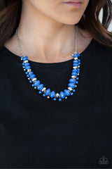 BRAGs To Riches - Blue Necklace and Matching Earrings - A Diva Mentality 