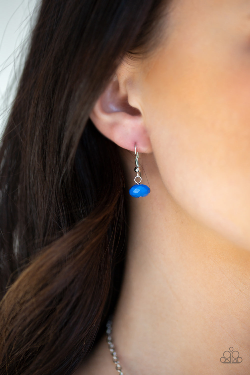 BRAGs To Riches - Blue Necklace and Matching Earrings - A Diva Mentality 