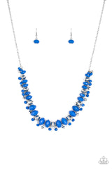 BRAGs To Riches - Blue Necklace and Matching Earrings - A Diva Mentality 