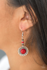 Desert Bliss Red Earrings - A Diva Mentality 