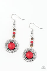 Desert Bliss Red Earrings - A Diva Mentality 