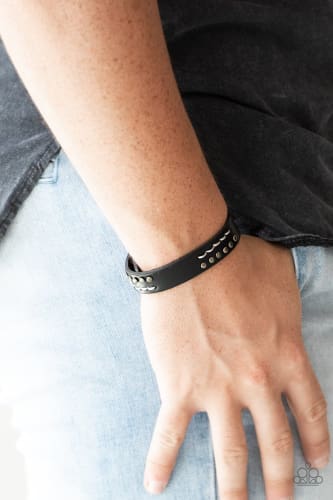Always An Adventure Mens Black Bracelet - Bracelet